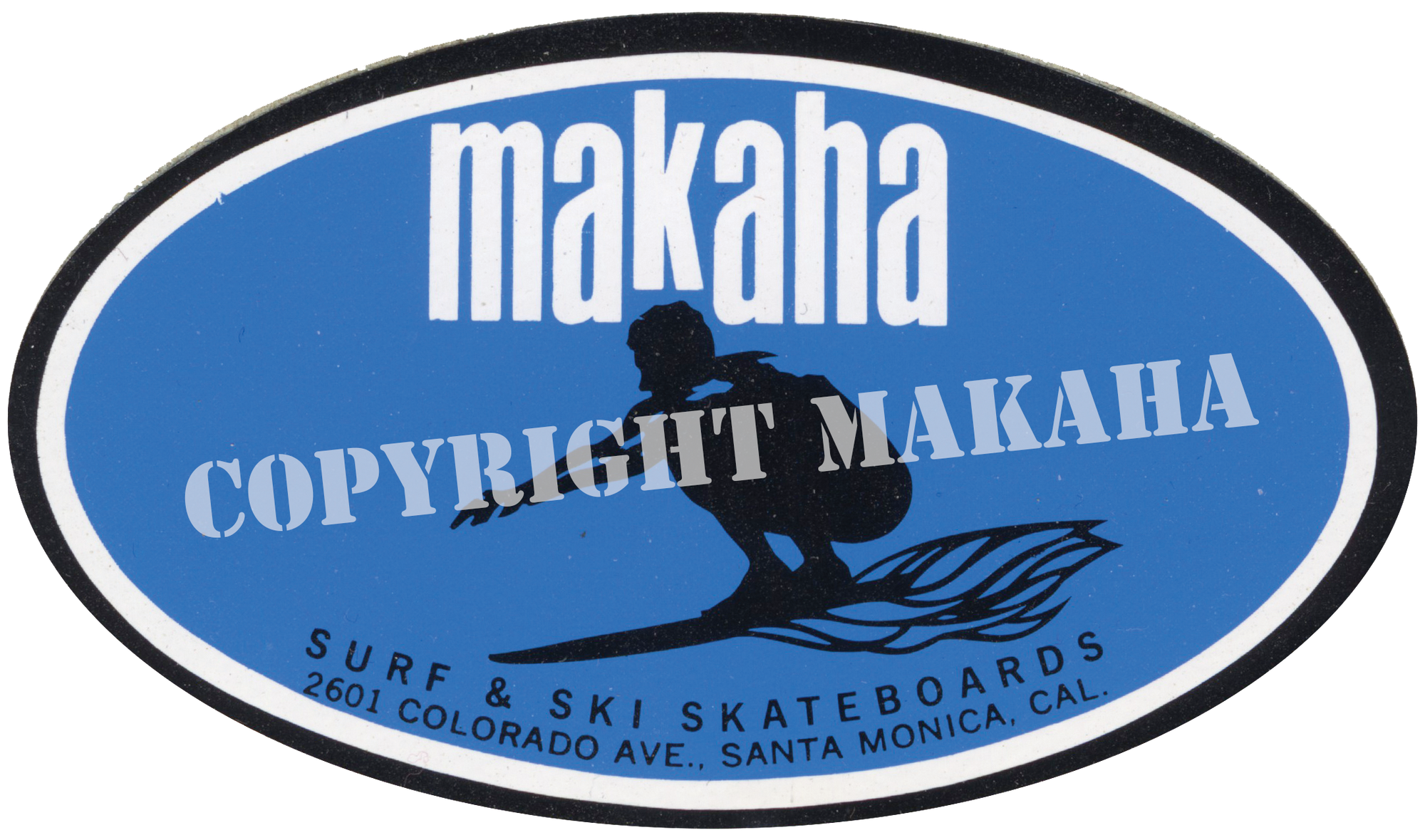 Makaha block logo sticker
