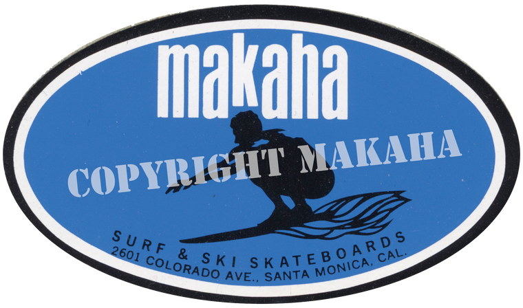 Makaha block logo sticker