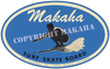 Makaha script logo sticker