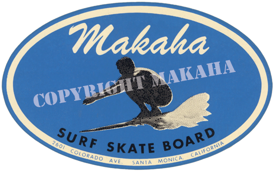 Makaha script logo sticker